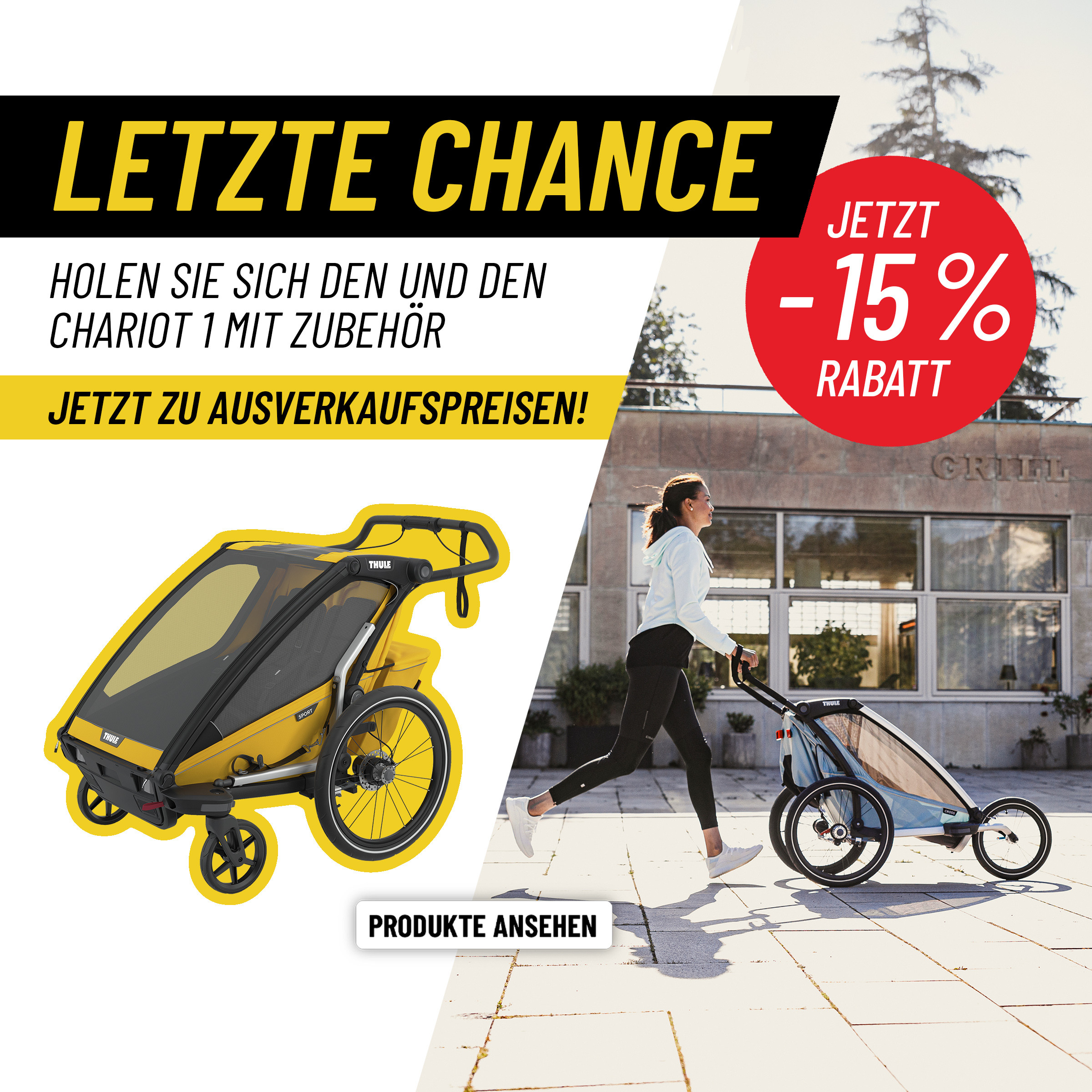 Chariot und Urgan Glide rabbat